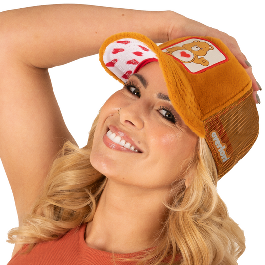 OVERLORD X Care Bears:  Tender Heart Bear Trucker Cap