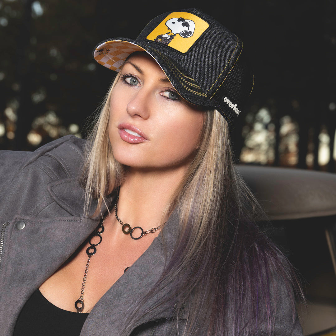 OVERLORD X Peanuts: Biker Snoopy Trucker Cap