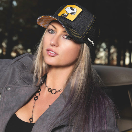 OVERLORD X Peanuts: Biker Snoopy Trucker Cap