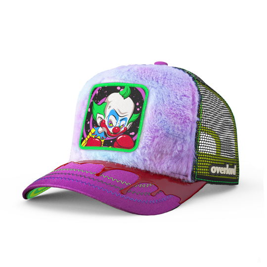 Variant Flat Bill Trucker Hat – High Crown, Adjustable Snapback, Loki TVA Inspired, 47% Cotton, 28% Nylon, 25% Polyester